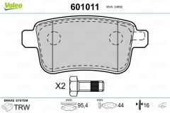 VALEO 9005008 FREN BALATASI ARKA MERCEDES CITAN W415 12> . RENAULT KANGOO II 09> FTE