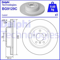 DELPHI BG9129C FREN DISKI ON BMW F10 F11 F18