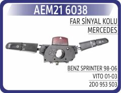 AEM21 6038 SILECEK / SINYAL KOLU MERCEDES W638 B901>B904 . VW LT 28-35-46