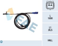 FAE 78098 ABS HIZ SENSÖRÜ ARKA CITROEN C5 12/02>