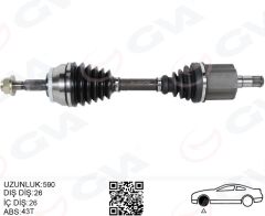 GVA 4499177 ÖN AKS KOMPLE SOL VOLVO S40 I V40 I 1.8-2.0 97>04