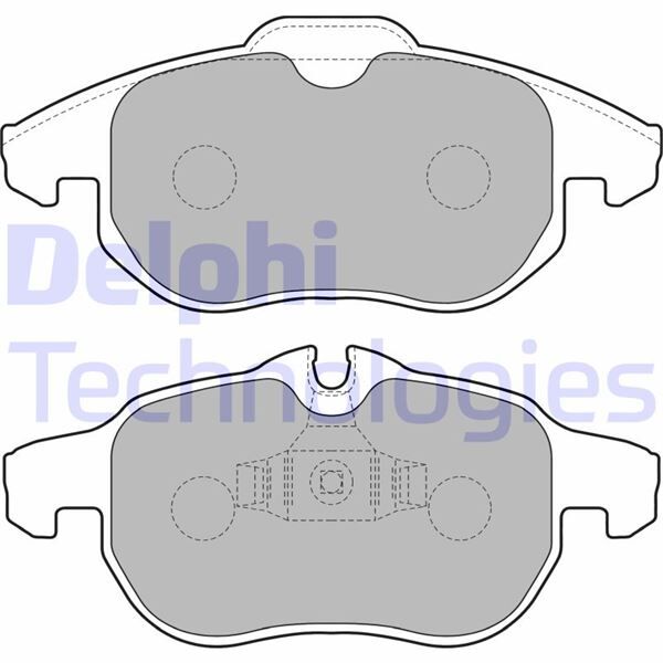 DELPHI LP1723 ÖN FREN BALATASI ASTRA H 05>10 VECTRA C 08.02> ZAFIRA B 05>10 SAAB 9.3 02> CROMA 06.05>