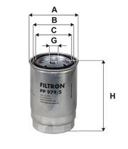 FILTRON FILT PP 979/2 ACCENT BLUE/H1/STAREX/I20/I30/IX35/TUCSON/SANTAFE/TRAJET/SPORTAGE YAKIT FILTRESI MAZOT FILTRESI