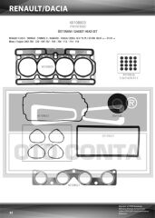 ÜST TAKIM CONTA SKC Lİ CLIO II 98> KANGOO 01> TWINGO 1.2 16V D4F