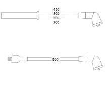 HELLUX HBK.3539 BUJİ KABLOSU MAZDA 323 1.6L B6 BG kasa 89-95 / KIA SEPHIA 1.5L 1.6L 94-98