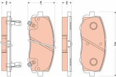 TRW GDB3510 ÖN FREN BALATA HYUNDAI İ20 1.2L G4LA 08-12 ESP SİZ ARAÇLAR İÇİN