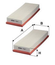 FILTRON FILT AP 118/3-2x W211-W204-W220 HAVA FILTRESI E455L01-2