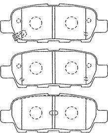 VALEO 9005044 ARKA FREN BALATA NISSAN QASHQAI 1.5L 1.6L 2.0L K9K M9R HR16DE MR20DE J10 06-13 / X-TRAIL 2.0L QR20DE T30 01-07 2.5L QR25DE T30 01-> 2.2L YD22DDTi T30 01-> / MURANO 3.5L Z51 4x4 DCi 08-> / INFINITI FX