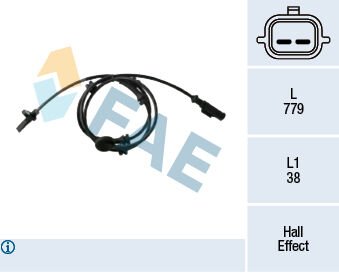 FAE 78437 ABS SENSÖRÜ RENAULT ÖN SAĞ-SOL MASTER III 2.3 DCİ FWD-2.3 DCİ RWD-2.3 DCİ 100 FWD 10 >
