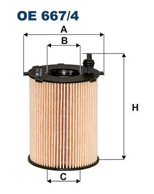 FILTRON OE667.4 YAG FILTRESI P208 P301 P308 P508 P2008 PARTNER TEPPE BERLINGO CELYSEE C3 C4 DS3 DS4 DS5 JUMPY 1.6HDI EURO 6 CROSSLAND X GRANDLAND X B16DTH