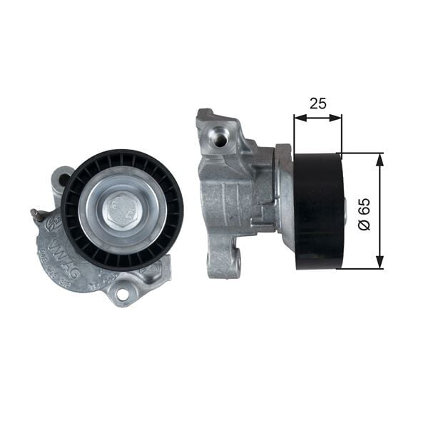 GATES T39357 ALTERNATÖR GERGİ MAKARASI POLO 14>A1 14>FABIA 14>IBIZA IV 1.4TDI