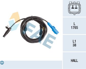 FAE 78234 ABS DEVİR SENSÖRÜ ARKA PEUGEOT P508 10>