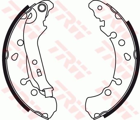 TRW GS8778 ARKA KAMPANA PABUÇ BALATA TOYOTA YARIS 1.0L 1KR-FE KSP90 KSP130 06-20 / 1.3L 2SZFE SCP90 VVTI 06-11 / 1.33L 1NR-FE NSP90 NSP130 06-17 / 1.4L 1NDTV NLP90 NLP130 06-18