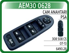 AEM30 0628 CAM AÇMA DÜĞMESİ KOMPLE ÖN SOL PEUGEOT P308-P508-P3008-P5008 07> CITROEN C5 08>