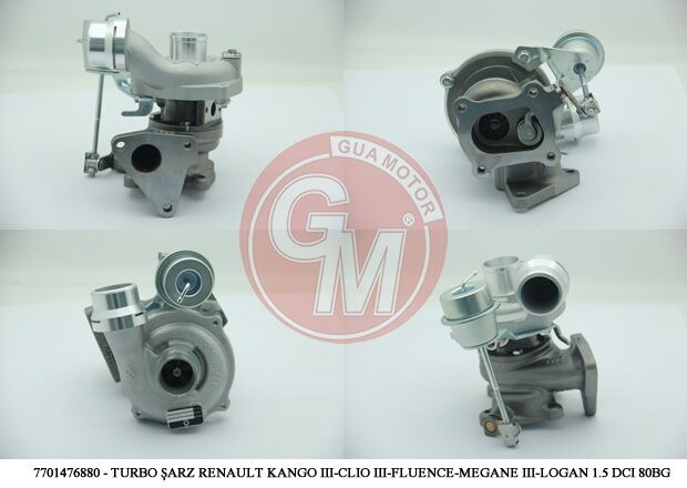 GUA 40610 TURBO ŞARJ RENAULT KANGO DACIA LOGAN LOGAN MCW 1.5 DCI 80-85BG