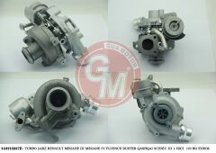 GUA 40714 TURBO ŞARJ RENAULT MEGANE III MEGANE IV FLUENCE DACIA DUSTER QASHQAI SCENİC III 1.5DCI 90 BG EURO6 2013>