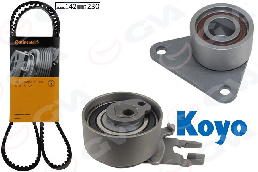GVA 59T9960 EKSANTRİK GERGİ KİTİ VOLVO C30-C70 I-II-S40 II-S60 I-S70-V40-V50-V70-XC70 2.4-KUGA-MONDEO-FOCUS 2.5 UZUN GERGİ