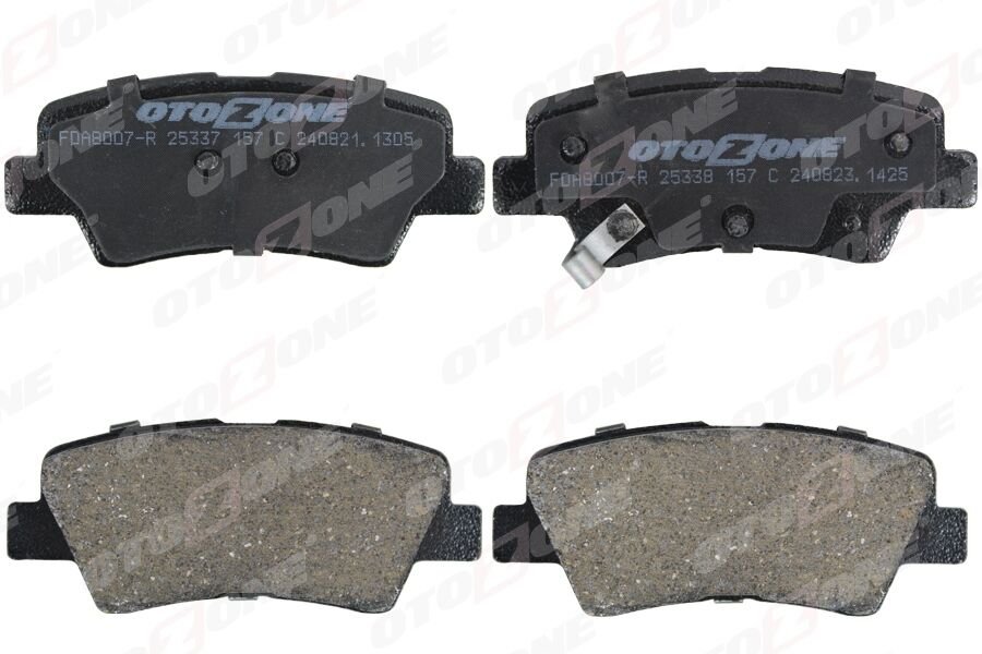 OTOZONE FDA8007-R ARKA FREN BALATA HYUNDAI i20 1.2L G4LA 15-20 1.4L G4LC 15-18 1.4L D4FC CRDi 15-18 / ELANTRA 1.6L D4FB G4FG 16-> / KIA SOUL 1.6L D4FB 14-> / SPORTAGE 1.6L G4FD G4FJ T-GDI 15-> 1.6L D4FE 18->