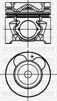 YENMAK 36-04447-000 PISTON SEGMAN STD ERA DIZEL 06-> / CERATO 1.5 DIZEL D4FA