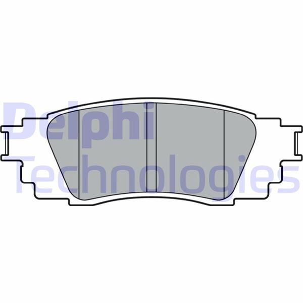 DELPHI LP3379 ARKA FREN BALATA TOYOTA C-HR 1.2L 8NRFTS NGX10 16-> 1.8L 2ZR-FXE HYBRID ZYX10 16->