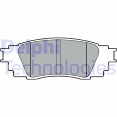 DELPHI LP3379 ARKA FREN BALATA TOYOTA C-HR 1.2L 8NRFTS NGX10 16-> 1.8L 2ZR-FXE HYBRID ZYX10 16->