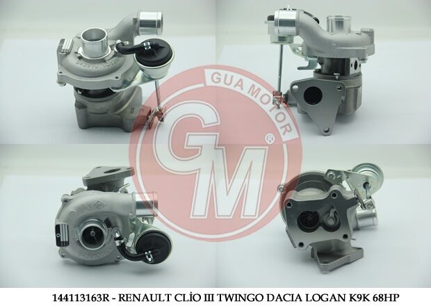 GUA 40650 TURBO ŞARJ RENAULT CLİO II III TWINGO DACIA MCW LOGAN SANDERO K9K 1.5DCI 68HP