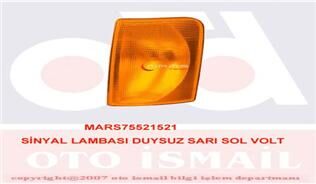 SİNYAL LAMBASI DUYSUZ SARI SOL VOLT 521517