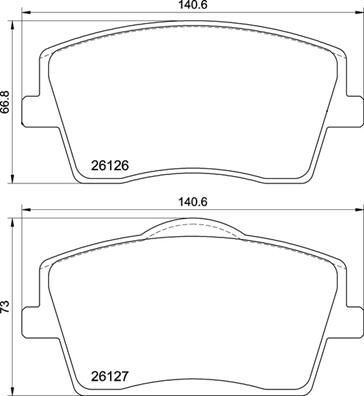 VALEO 9001845 ÖN BALATA VOLVO XC40 1.5T3 2.0D3 D4 T2 T4 T5 HYBİRD 2017 >> 17 JANT