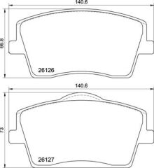 VALEO 9001845 ÖN BALATA VOLVO XC40 1.5T3 2.0D3 D4 T2 T4 T5 HYBİRD 2017 >> 17 JANT
