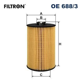FILTRON OE688.3 YAĞ FİLTRESİ GOLF VII-PASSAT-A3-LEON-OCTAVIA 1.6 TDİ-2.0 TDİ 2012 >