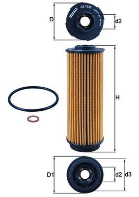 MAHLE OX1146D YAG FILTRESI BMW B57 B58 F20 F21 F22 F23 G42 F30 F31 F34 G20 G21 F32 F33 F36 G22 G23 G26 G30 G31 G38 G60 G61 G32 G11 G12 G70 G14 G15 G16 G01 G45 G02 G05 G18 G06 G07 G09 G29