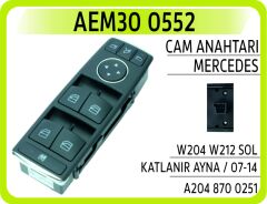 AEM30 0552 CAM ANAHTARI MERCEDES W204 W212 SOL KATLANIR AYNA