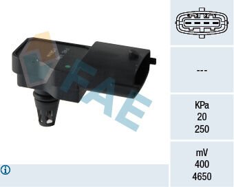 FAE 15044 BASINÇ MAP SENSÖRÜ ASTRA G-H-J-INSIGNIA A-CORSA D-MERIVA A-B-VECTRA C-ZAFIRA B 1.4 NET-NEL-1.6 LET-X NT-LET-LER 2.0 LEH-LEL-LER