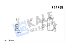 KALE 346295 KALORİFER RADYATÖRÜ 307 00> 249x141x42