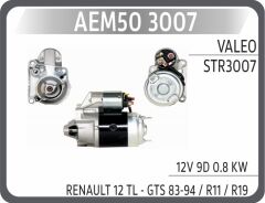 AEM50 3007 MARS MOTORU STR3007 12V 9 DIS 0.8KW VALEO TIP R9-R11-GT