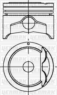 YENMAK 36-04483-050 PISTON SEGMAN 0.50 ACCENT 1.5 00-02 G4EC-G G4EB
