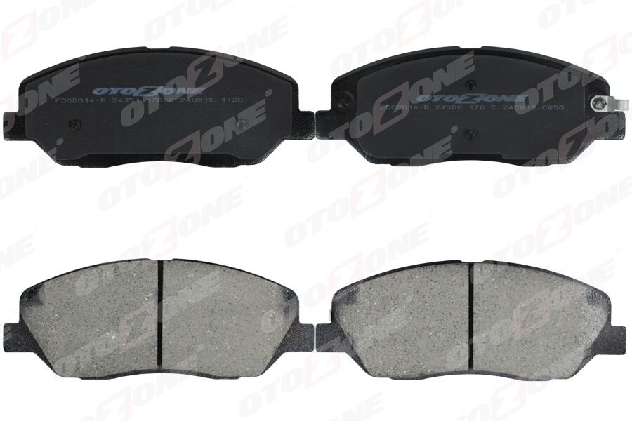 OTOZONE FDO8014-R ÖN FREN BALATA HYUNDAI SANTAFE 2.0L 2.2L D4EB CRDi 06-12 / H350 2.5L D4CB CRDİ 15-> / KIA SORENTO 10 -15 / SSANGYONG ACTYON SPORT KORANDO 2.0L Xdi 11-> - Aşınma ikaz soketli