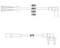 HELLUX HBK.3315 BUJİ BOBİN KABLOSU R9-R19-EXP 1.4 ENJ. 95-00 E7J-E6J-E7F