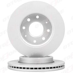 OTOZONE BD8024 ÖN FREN DİSKİ HAVA KANALLI HYUNDAI ELANTRA COUPE 1.6L 2.0L G4GR G4GF 99-01 / SONATA 2.0L G4JP 98-0 1 257 çap x 4 bijon - Adet disk fiyatıdır