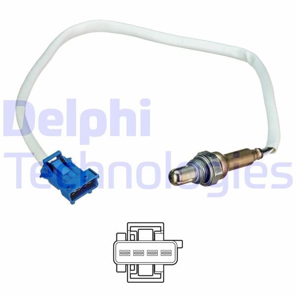 DELPHI ES21244-12B1 Ön OKSİJEN SENSÖRÜ CITROEN-PEUGEOTCITROEN C2.C3.C4-PEUGEOT 1007.206.206 SW.207.307.307 SW