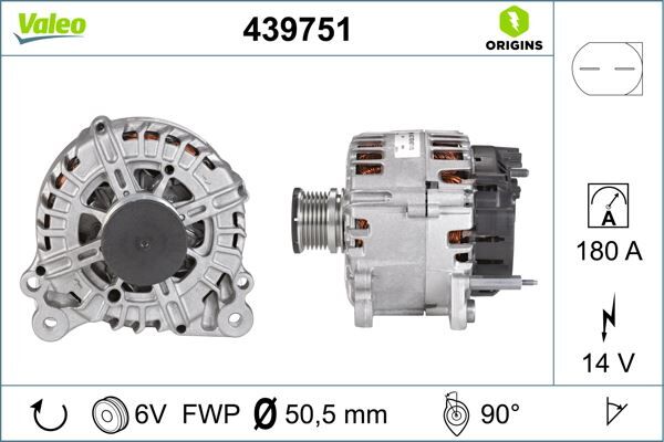 VALEO 439751 ALTERNATÖR VAG T5 2.0 TDI