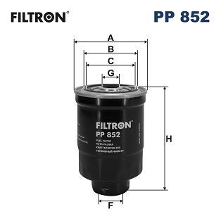 FILTRON PP852 YAKIT FİLTRESİ OPEL CAMPO 2.5 D 76HP 90-94