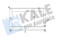 KALE 352800 SU RADYATÖRÜ VOLVO C30/C70/S40/V50 06> 2.4 D3 D4 T5