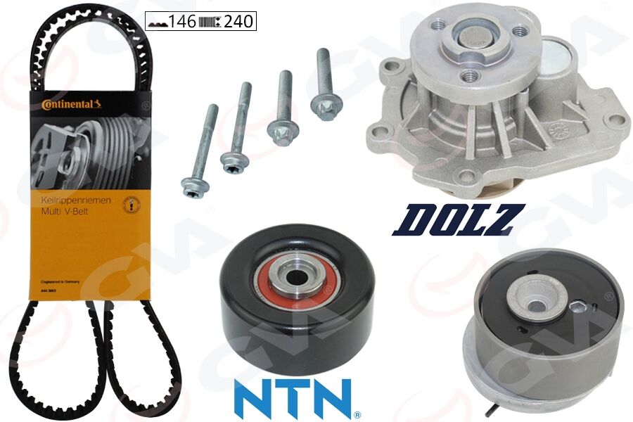 GVA 59WPK9007 DEVİRDAİMLİ EKSANTRİK GERGİ KİTİ ASTRA H-J-INSIGNIA-VECTRA C-CRUZE 1.6-1.8 Z16XEP-XER-A16LET-XER-B16