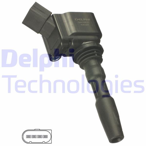 DELPHI GN10631-12B1 ATEŞLEME BOBİNİ GOLF VII-BEETLE-A3 1.2-1.4 TSİ-JETTA IV-PASSAT-A1-Q3 1.4 TSİ-POLO 1.0-1.2-1.4 TSİ