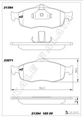 KALE 21394 185 05 ANS KD13 FREN BALATASI ÖN FORD MONDEO 93> KABLOLU İKAZLI