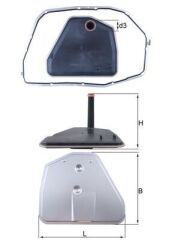 MAHLE HX164D1 HİDROLİK FİLTRE CONTA İLE AUDI A4 04-09 -A6 2.7-2.8-3.0-3.2-4.2 04-11 -A8 2.8-3.0-3.2-4.2 03-10 -VW PHAETON 3.0 04-16