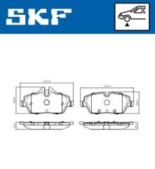 SKF VKBP80093 FREN BALATASI ON BMW E81 E82 E87 E88 . MINI R55 R56 R57 R58 R59