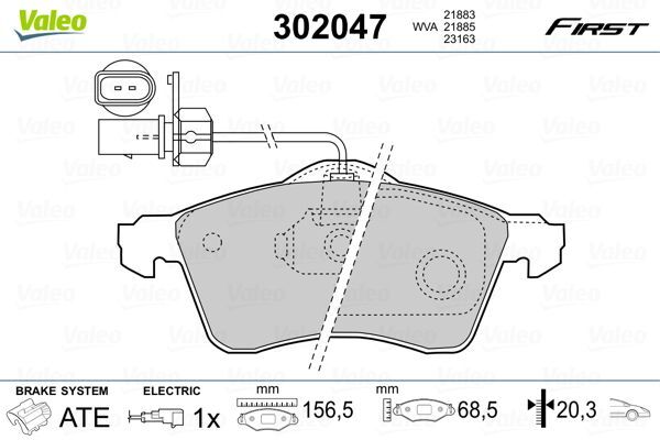 VALEO 9001097 ÖN BALATA TRANSPORTER T4 CARAVELLE 2.5 TDI 90-03 GDB1391 FTE KIRMIZI KUTU