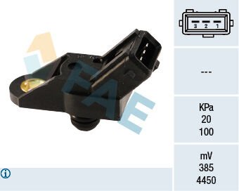 FAE 15012 BASINÇ MAP SENSÖRÜ P106-P206-P306-P406-P605-PARTNER-BERLINGO-SAXO-XSARA-ZX-XANTIA 1.1-1.4-1.6-2.0 TU 1-TU3-TU5-XU10